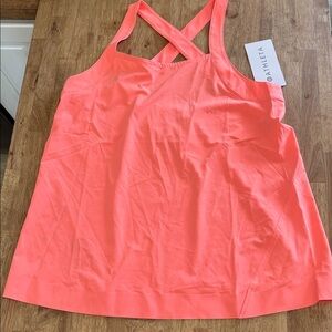 Athleta Women's Bright Coral Tank Top size M NWT